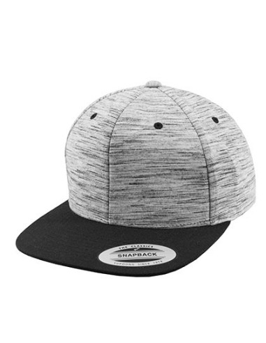 F-6089SC-Stripes Melange Crown Snapback